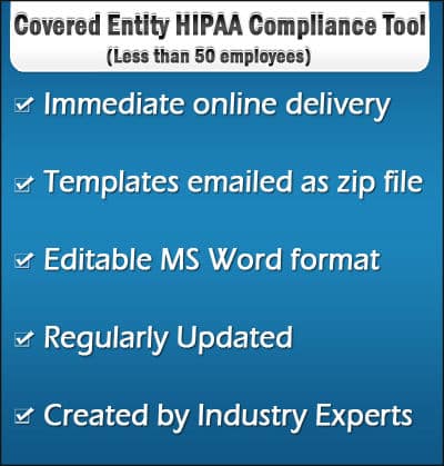 Covered Entity HIPAA Compliance Tool