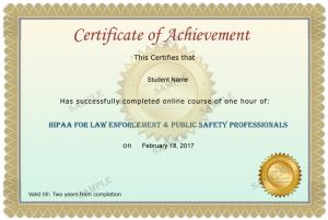 Law Enforcement & Public Safety Professionals Certificate