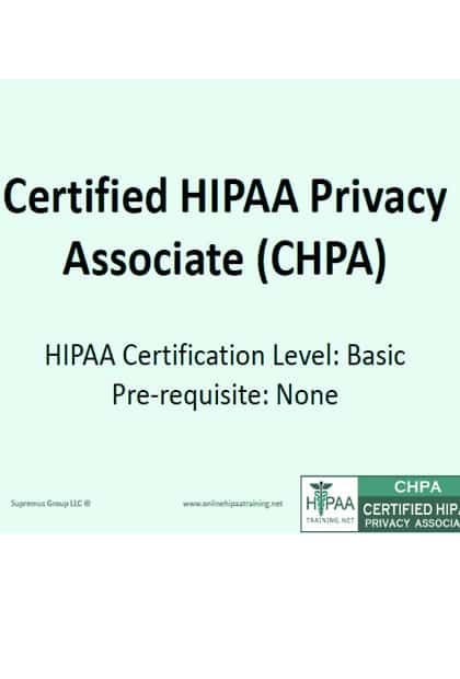 CHPA Online HIPAA Training