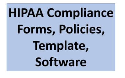 HIPAA Compliance Forms, Policies, Template, Software