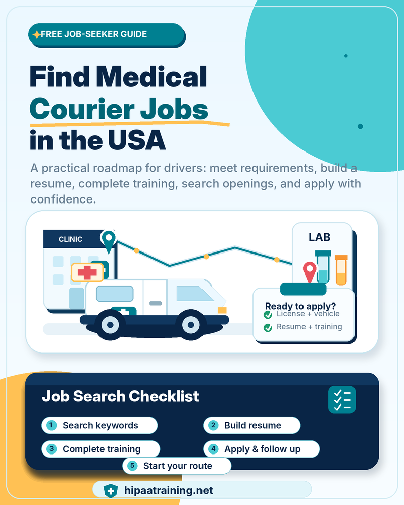 Step by Step Guide to Find the Medical Courier Job