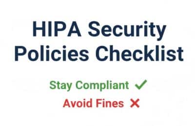 HIPAA Security Policies Checklist: Stay Compliant and Avoid Fines