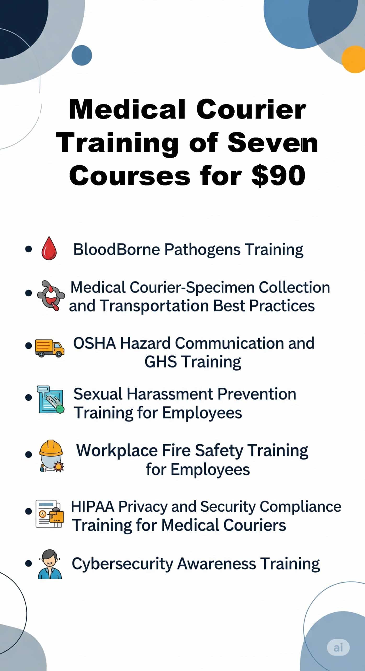 Medical Courier Training