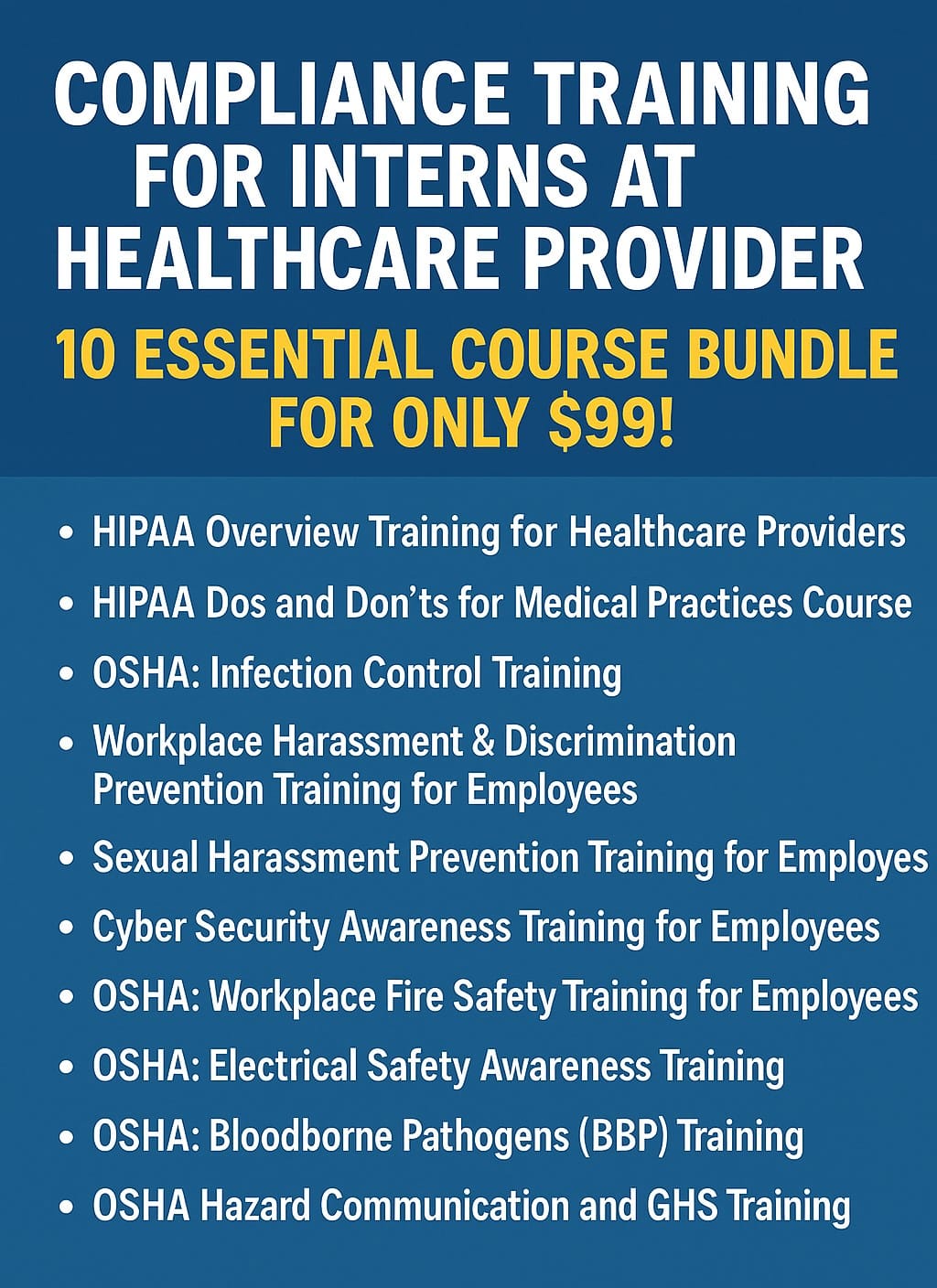 Compliance Training for Interns at Healthcare Provider