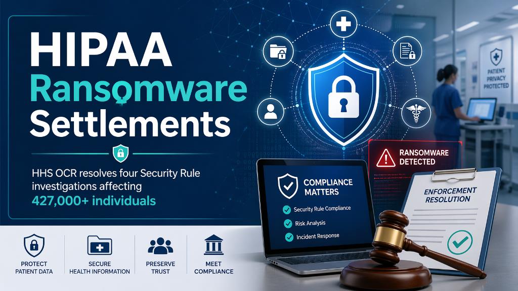 HHS OCR Settles Four HIPAA Ransomware Investigations Affecting More Than 427,000 Individuals