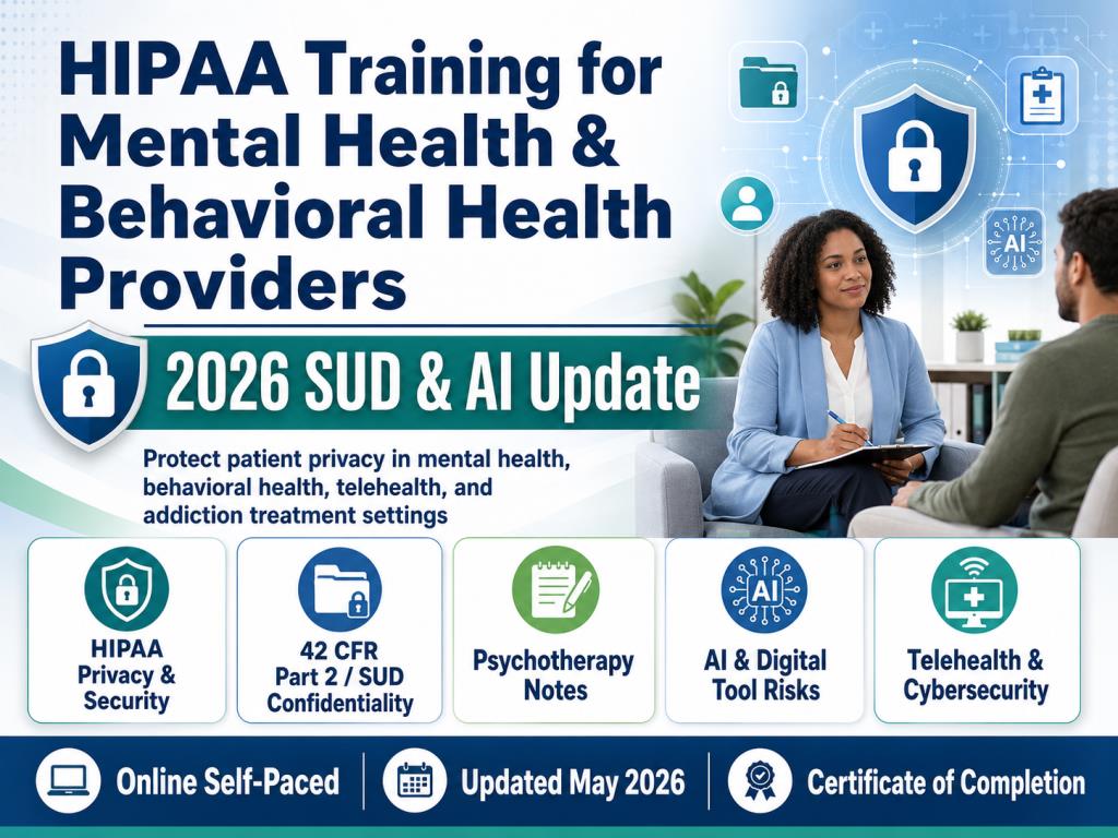 HIPAA Training for Mental Health & Behavioral Health Providers