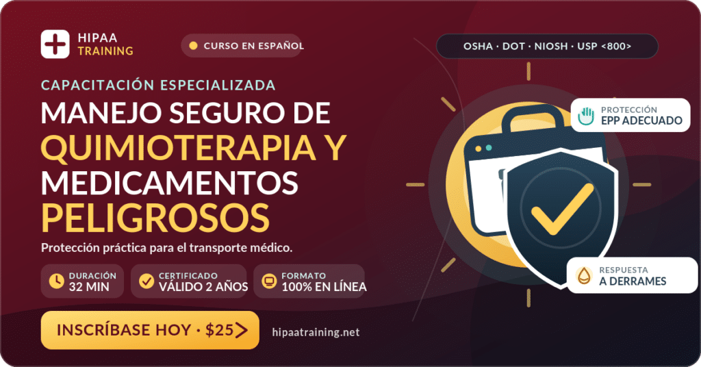 Spanish – Chemotherapy & Hazardous Drugs Safe Handling Training