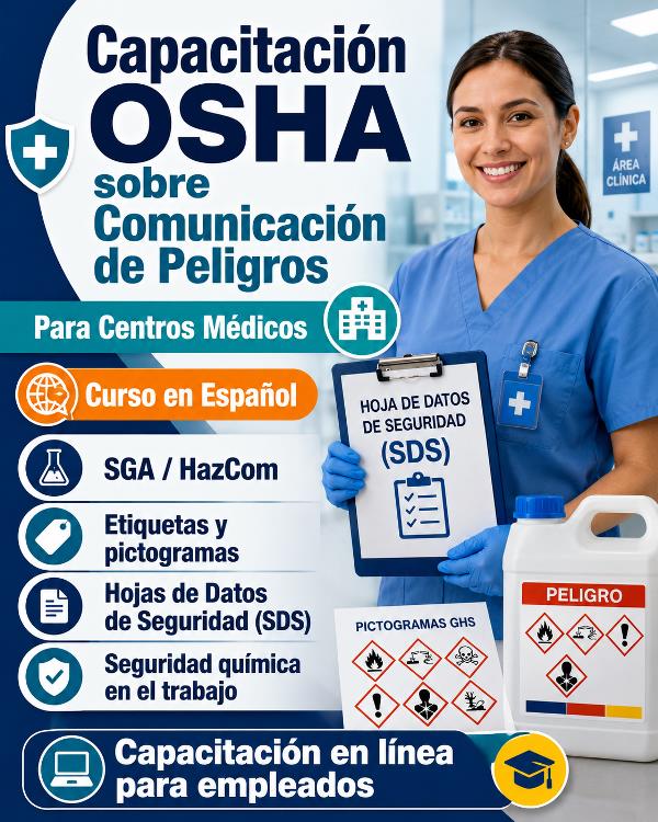Spanish – OSHA Hazard Communication Training for Medical Facilities