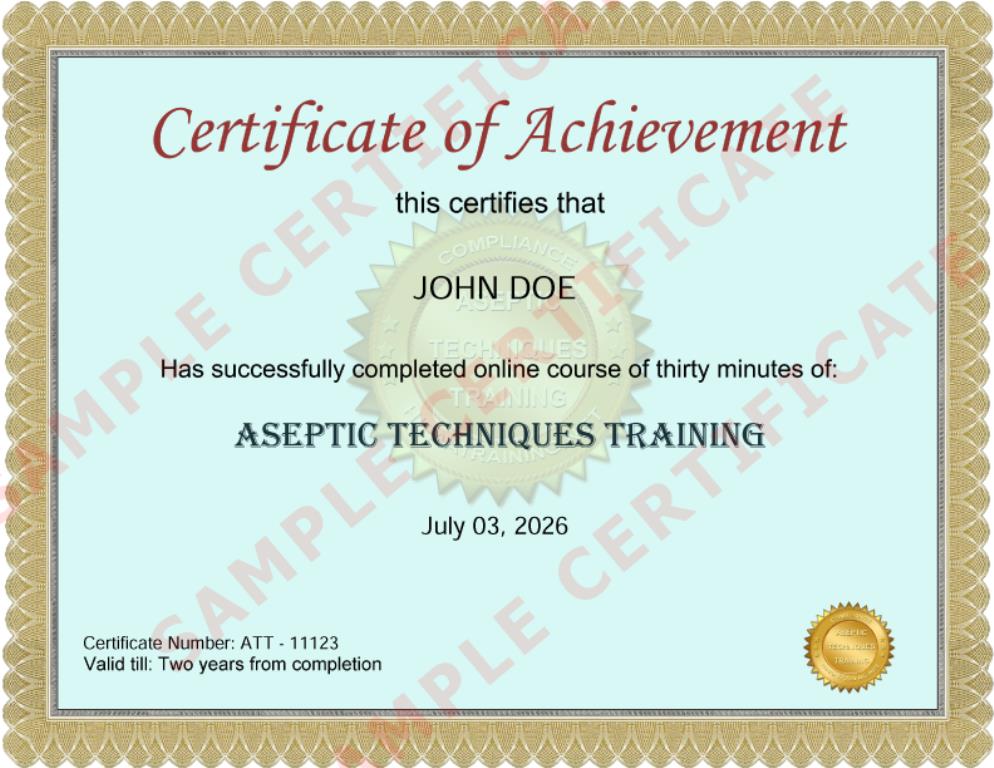 Aseptic-Techniques-Training-Certificate