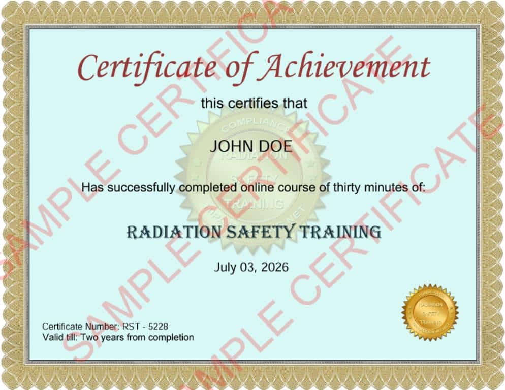 Radiation-Safety-Training-Certificate
