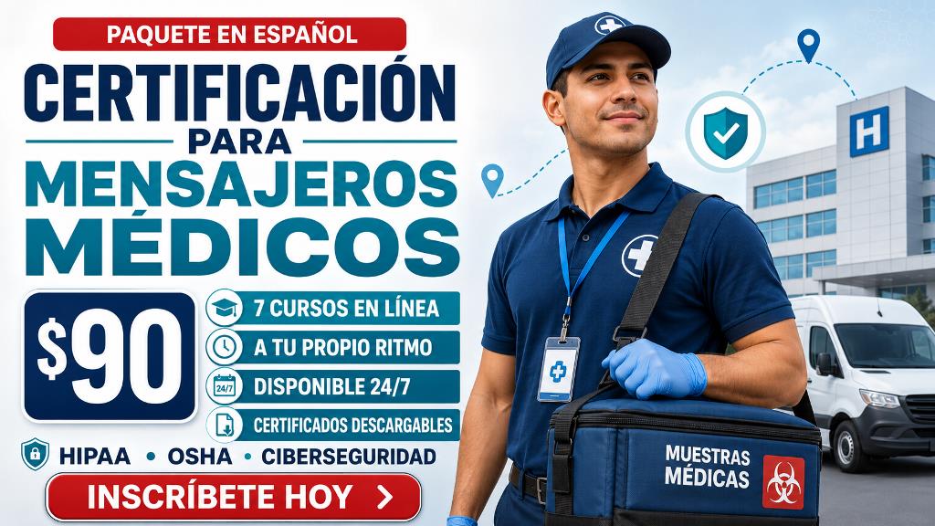 Spanish – Medical Courier Certification Package