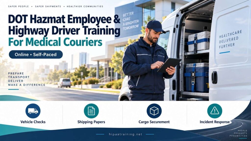 DOT Hazmat Employee and Highway Driver Training for Medical Couriers