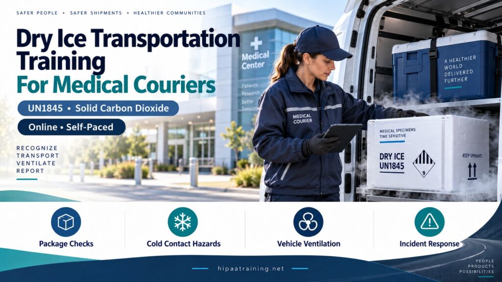 Dry Ice Transportation Training for Medical Couriers