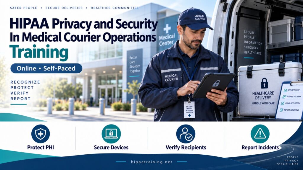 HIPAA Privacy and Security in Medical Courier Operations Training