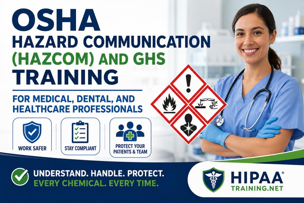 OSHA Hazard Communication (HazCom) and GHS Training for Medical, Dental, and Healthcare Professionals